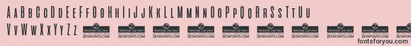 AliensAndCowsTrial Font – Black Fonts on Pink Background