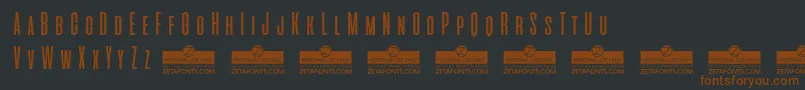 AliensAndCowsTrial Font – Brown Fonts on Black Background