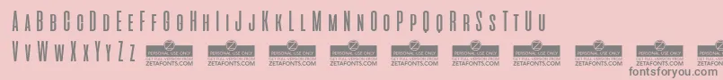 AliensAndCowsTrial Font – Gray Fonts on Pink Background