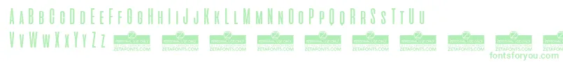 AliensAndCowsTrial Font – Green Fonts on White Background