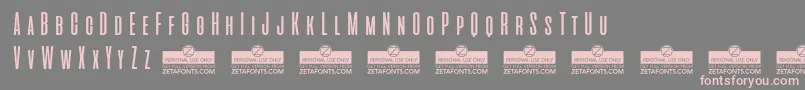 AliensAndCowsTrial Font – Pink Fonts on Gray Background