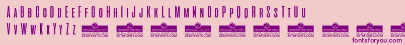 AliensAndCowsTrial Font – Purple Fonts on Pink Background