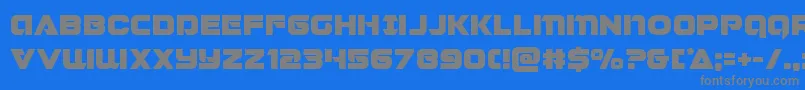 Jeebra Font – Gray Fonts on Blue Background