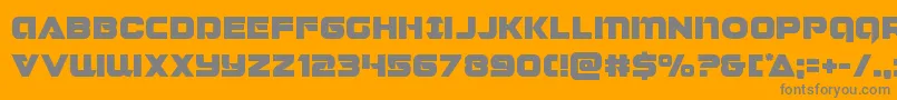 Jeebra Font – Gray Fonts on Orange Background