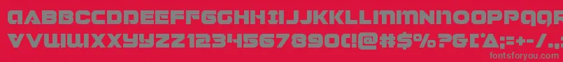 Jeebra Font – Gray Fonts on Red Background