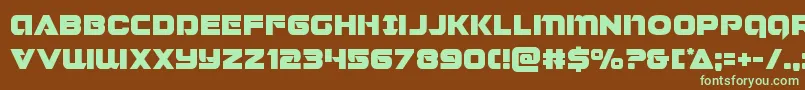 Jeebra Font – Green Fonts on Brown Background