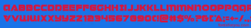 Jeebra Font – Red Fonts on Blue Background