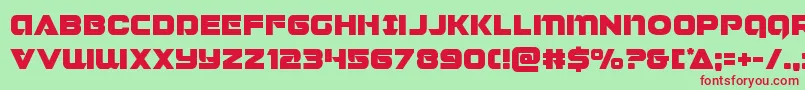 Jeebra Font – Red Fonts on Green Background