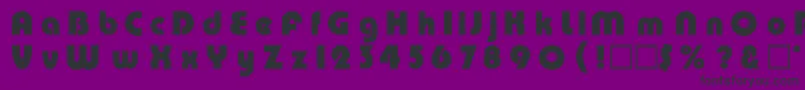 フォントPmp – 紫の背景に黒い文字