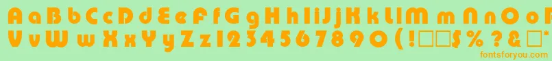 Pmp Font – Orange Fonts on Green Background