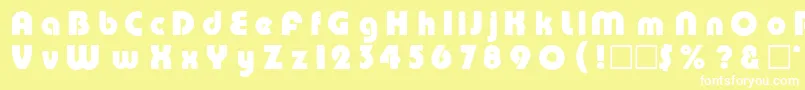 Pmp Font – White Fonts on Yellow Background