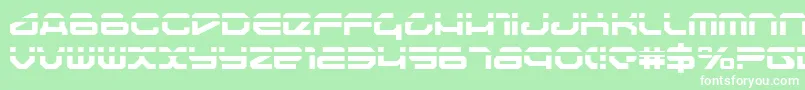 TravelerLaser Font – White Fonts on Green Background