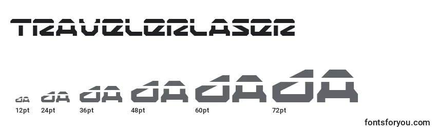 TravelerLaser Font Sizes