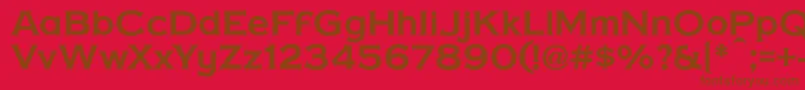 CopperPennyDtp Font – Brown Fonts on Red Background