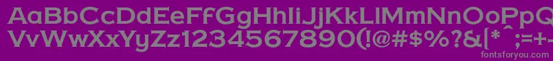 fuente CopperPennyDtp – Fuentes Grises Sobre Fondo Morado