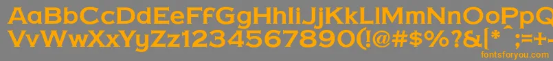 CopperPennyDtp Font – Orange Fonts on Gray Background