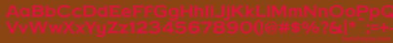 CopperPennyDtp Font – Red Fonts on Brown Background