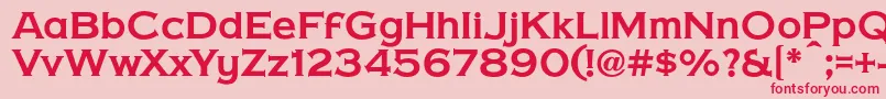 CopperPennyDtp Font – Red Fonts on Pink Background