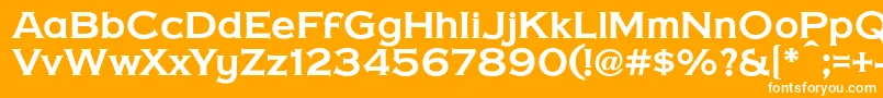 CopperPennyDtp Font – White Fonts on Orange Background