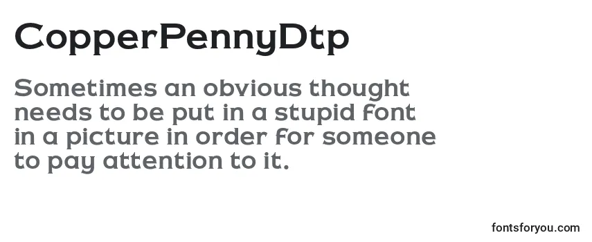 Review of the CopperPennyDtp Font