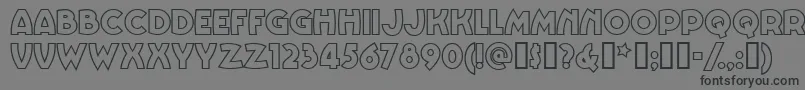 Vinnbbn Font – Black Fonts on Gray Background