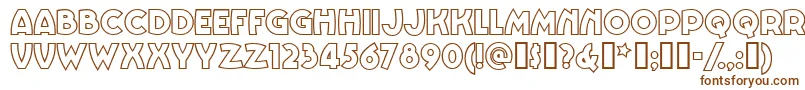 Vinnbbn Font – Brown Fonts on White Background