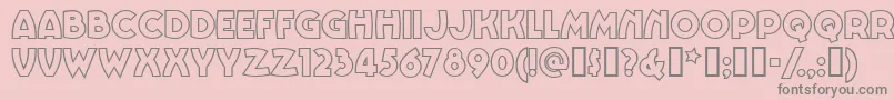 Vinnbbn Font – Gray Fonts on Pink Background