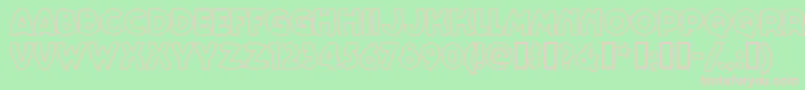 Vinnbbn Font – Pink Fonts on Green Background