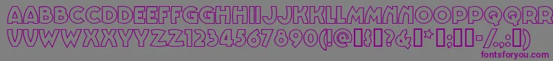 Vinnbbn-fontti – violetit fontit harmaalla taustalla