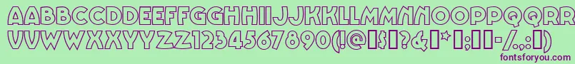 Vinnbbn Font – Purple Fonts on Green Background