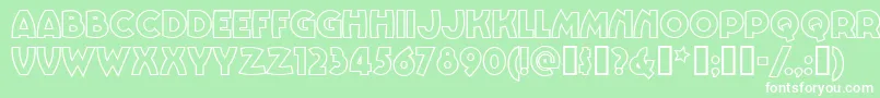 Vinnbbn Font – White Fonts on Green Background