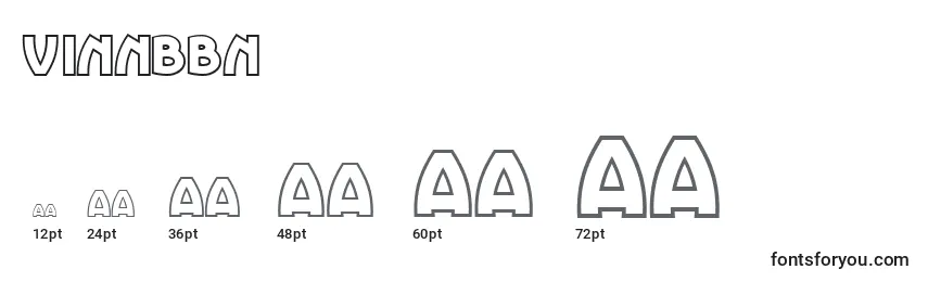 Размеры шрифта Vinnbbn