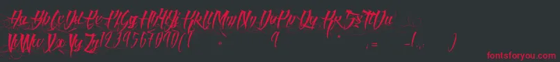 AngelOfBlood Font – Red Fonts on Black Background