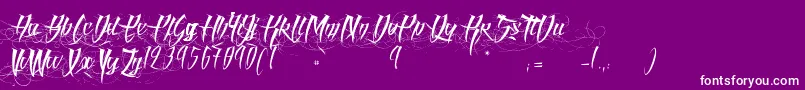 AngelOfBlood Font – White Fonts on Purple Background