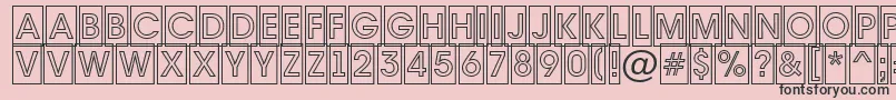 Avante7 Font – Black Fonts on Pink Background