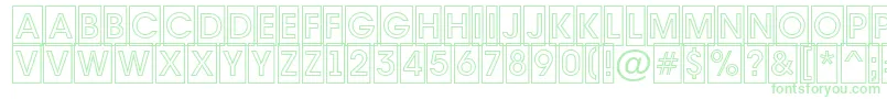 Шрифт Avante7 – зелёные шрифты на белом фоне