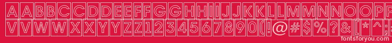 Шрифт Avante7 – розовые шрифты на красном фоне