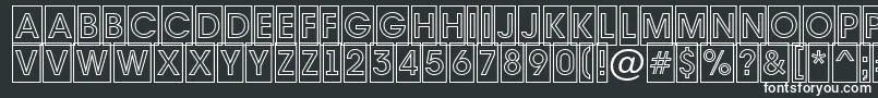 Avante7 Font – White Fonts on Black Background