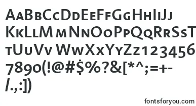  LinotypeAromaSemiboldSc font