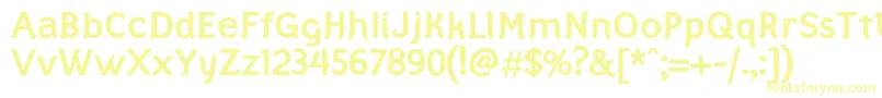 StylloBold Font – Yellow Fonts on White Background