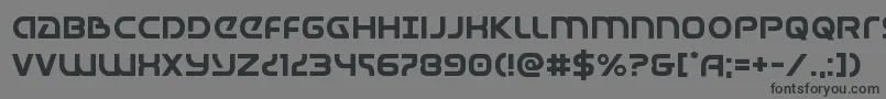 Universaljack-Schriftart – Schwarze Schriften auf grauem Hintergrund