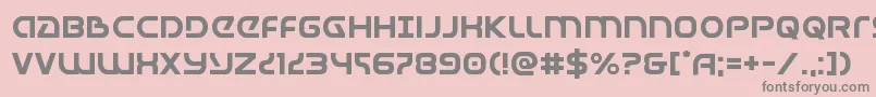 Universaljack Font – Gray Fonts on Pink Background