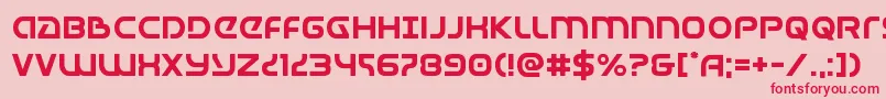 Universaljack Font – Red Fonts on Pink Background