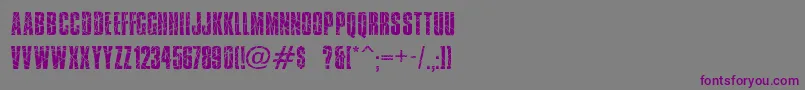 Brokenglass Font – Purple Fonts on Gray Background
