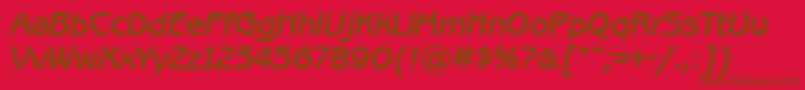 BenguiatgothicettBolditalic Font – Brown Fonts on Red Background