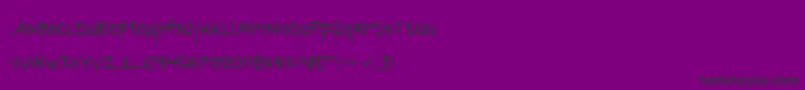 ArilonCondensed Font – Black Fonts on Purple Background