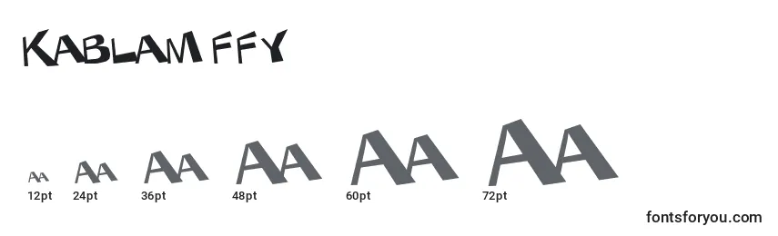 Kablam ffy Font Sizes