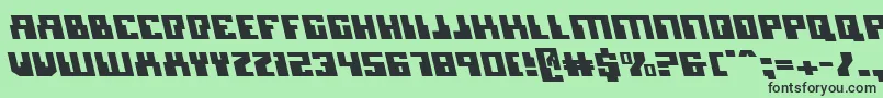 Micronianleft Font – Black Fonts on Green Background