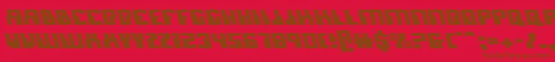 More about Micronianleft Font Micronianleft Font – Brown Fonts on Red Background