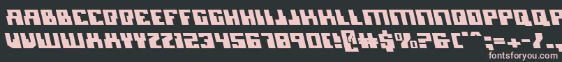 Micronianleft Font – Pink Fonts on Black Background
